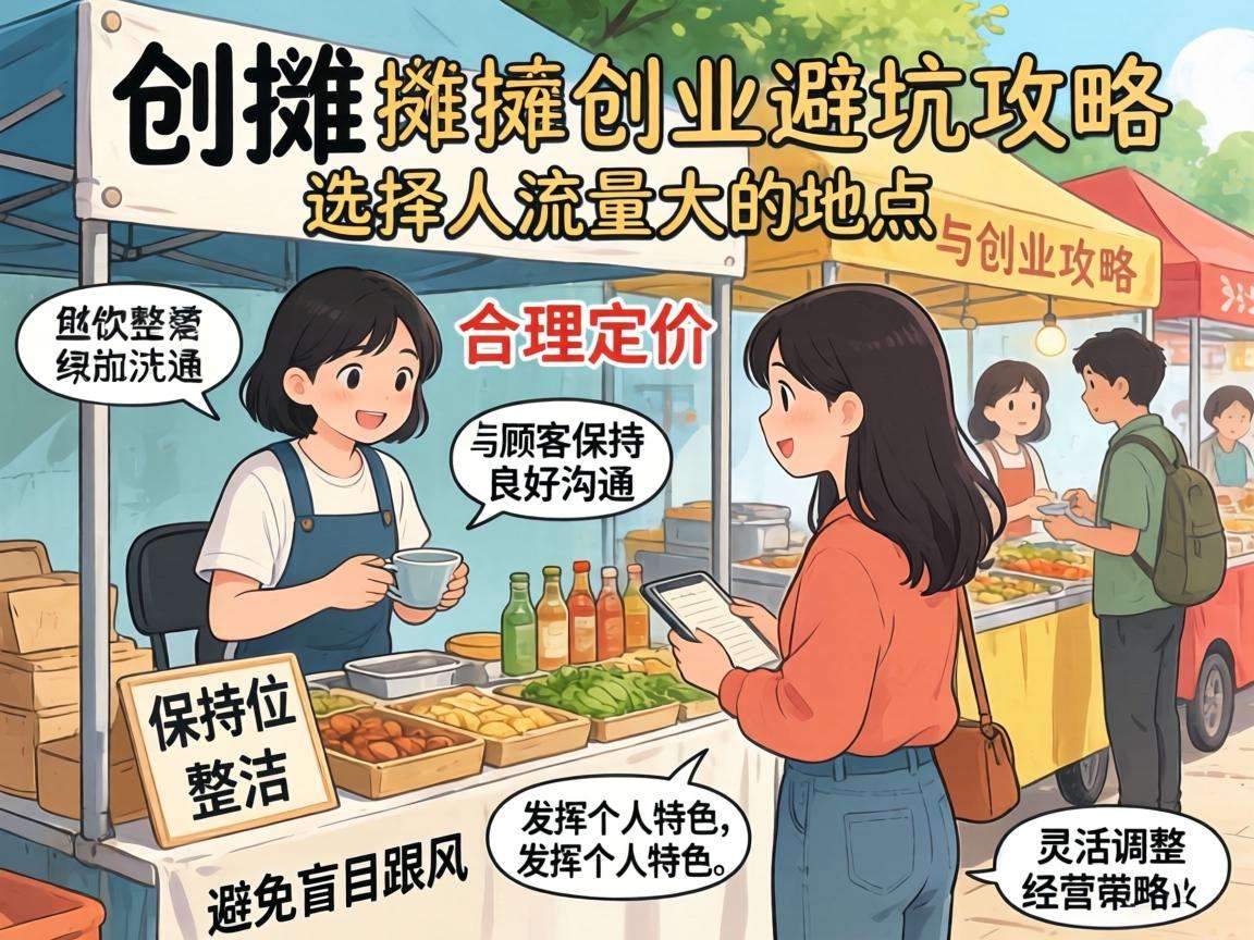 新手摆摊创业都有哪些必须知道的避坑攻略