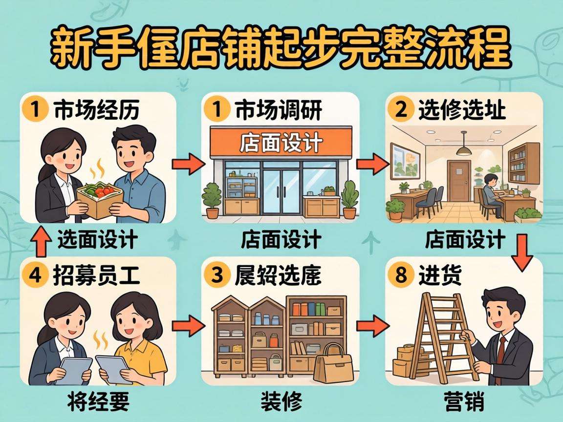新手想在社区开店起步完整流程都有哪些必要环节