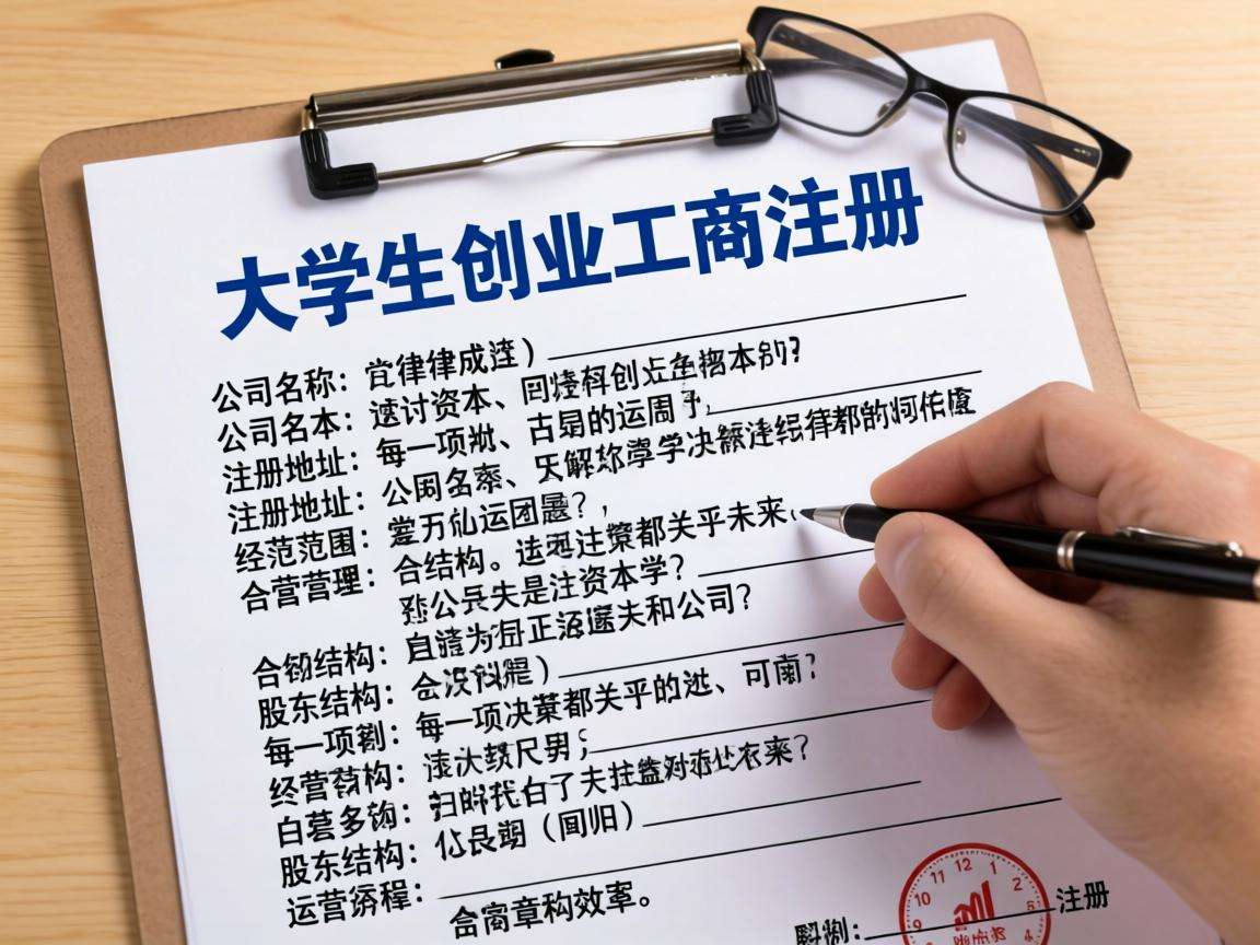 在校生创业办理工商注册需要注意哪些关键问题