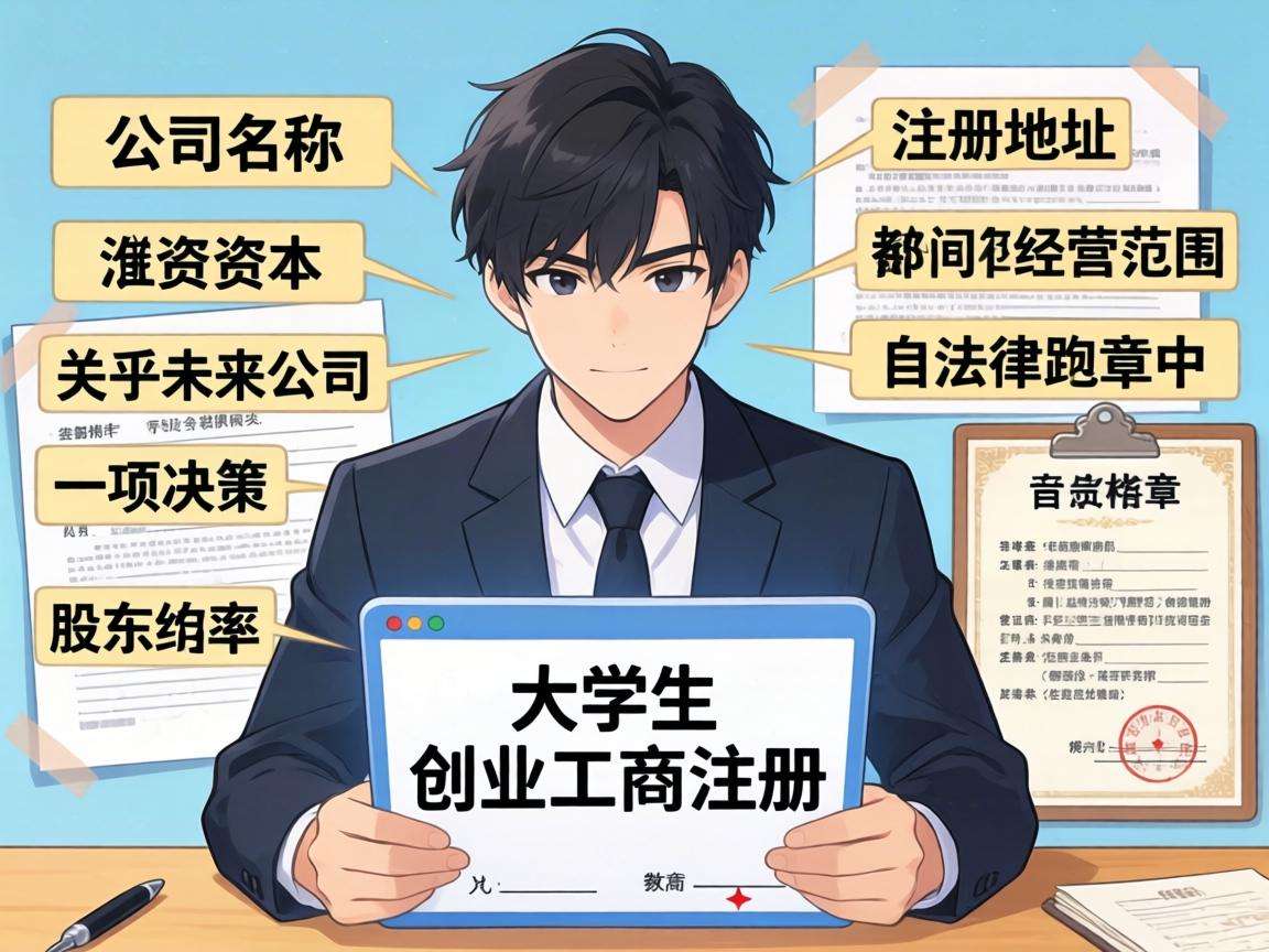 在校生创业办理工商注册需要注意哪些关键问题