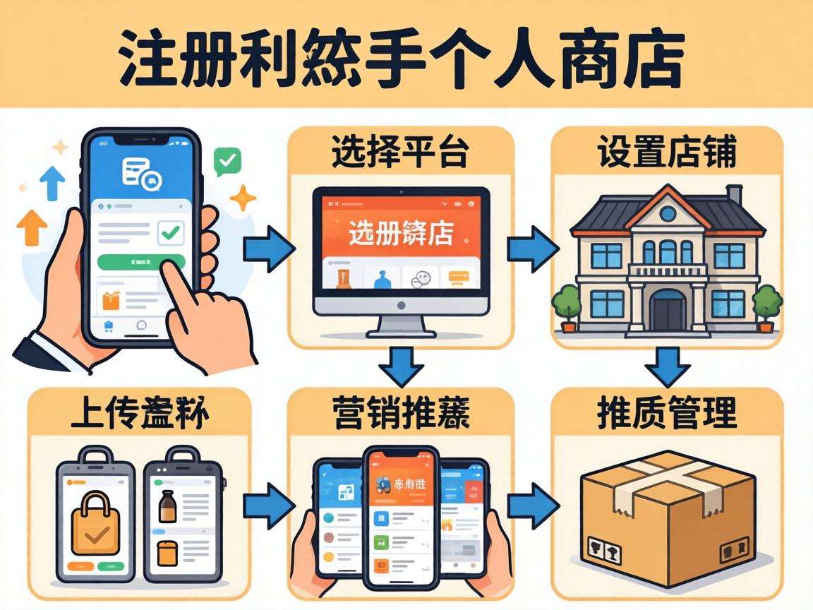 个人想从零开家网店全流程具体都有哪些步骤