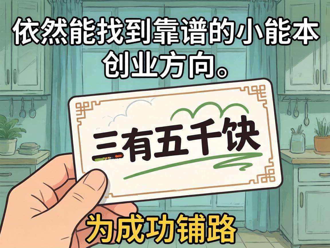 手里只有三五千块能选哪些靠谱的小成本创业方向