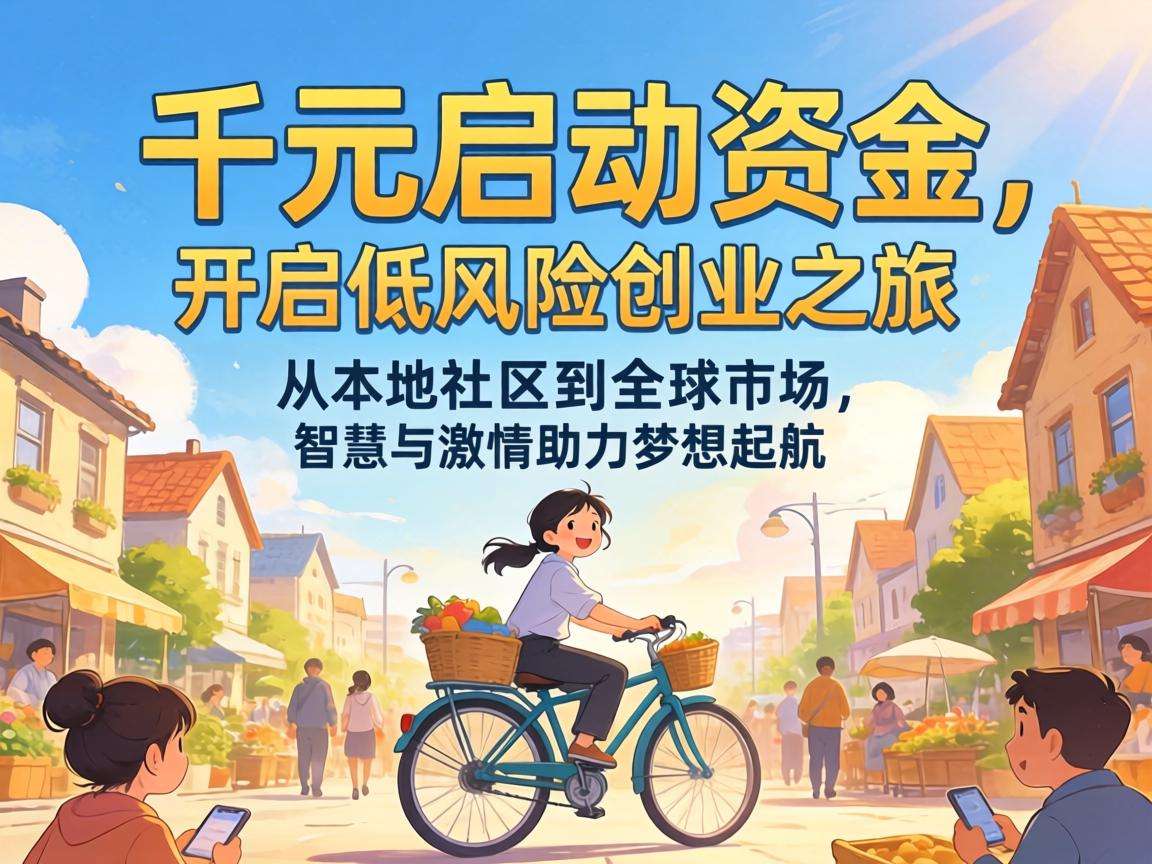 手头只有千元启动资金，能找到哪些靠谱的低风险创业方向