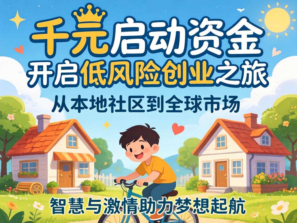 手头只有千元启动资金，能找到哪些靠谱的低风险创业方向