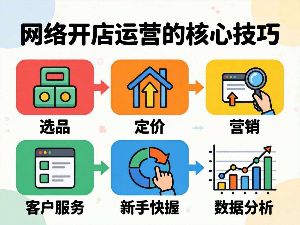 新手做网络开店运营有哪些实用可落地的核心技巧