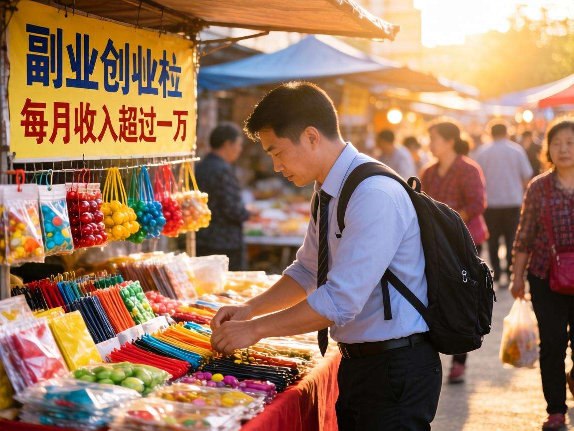 上班族靠副业摆摊月入过万？这些真实案例能给你哪些启发