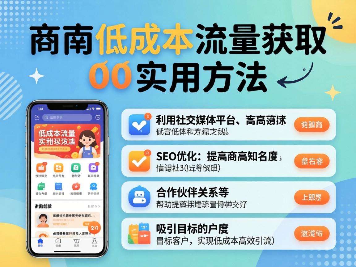 中小商家低成本流量获取的实用方法都有哪些