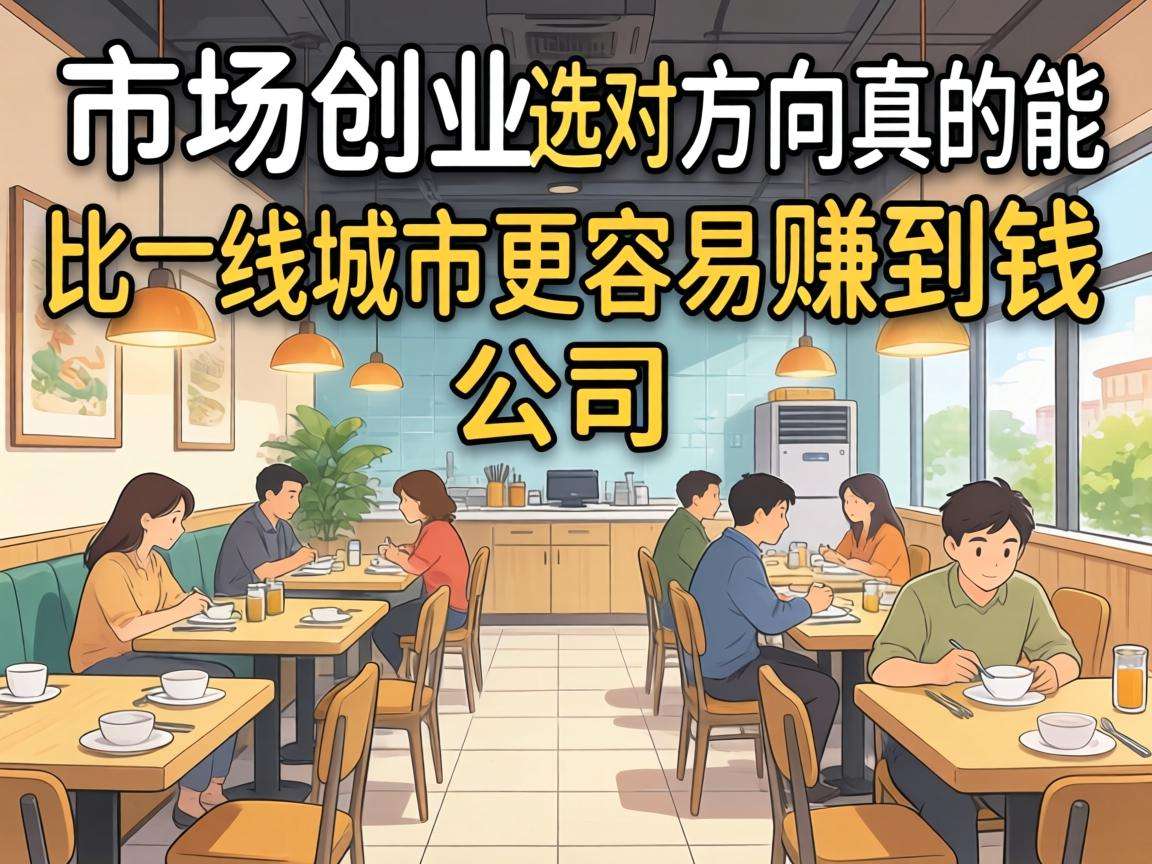下沉市场创业选对方向真的能比一二线城市更容易赚到钱吗