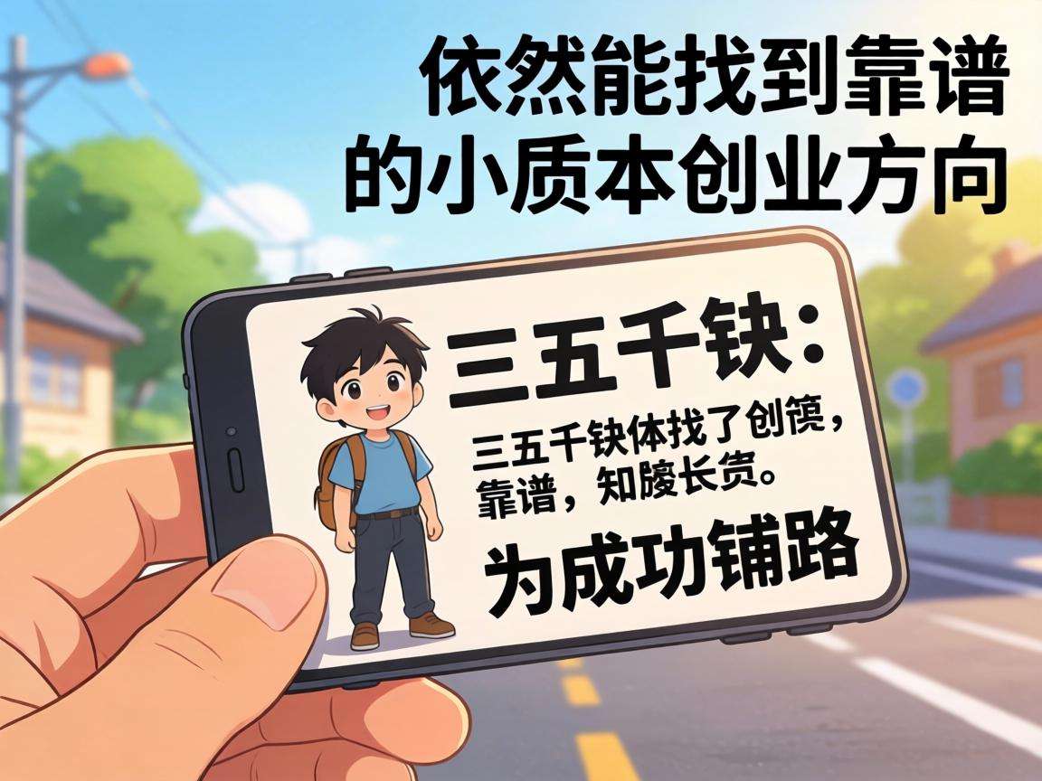 手里只有三五千块能选哪些靠谱的小成本创业方向