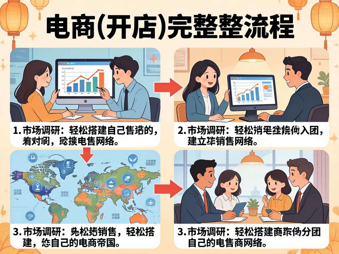个人想做电商从零起步完整开店流程都包含哪些步骤