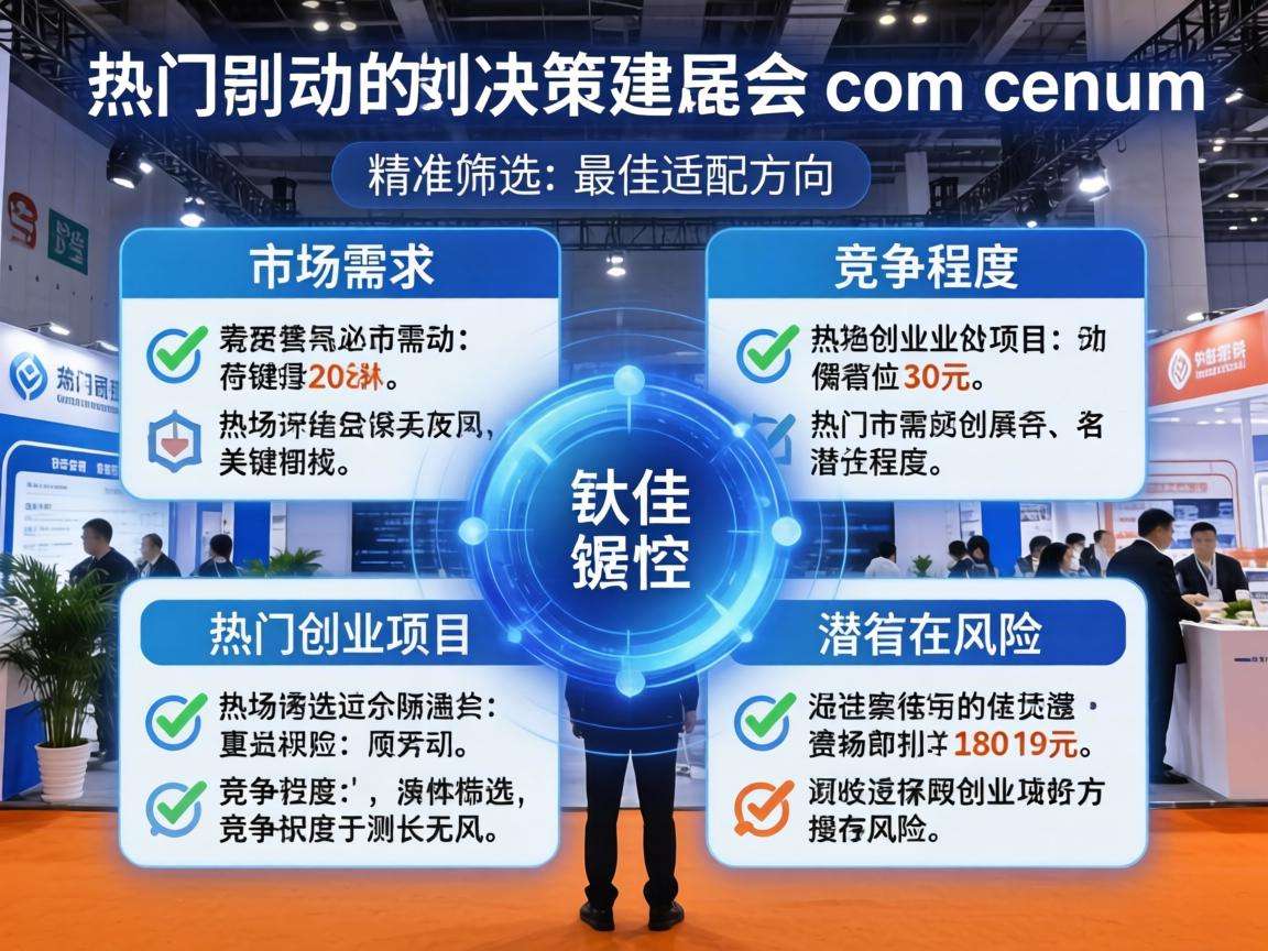 展会热门创业项目怎么筛选才能避开风险找到适配的好方向