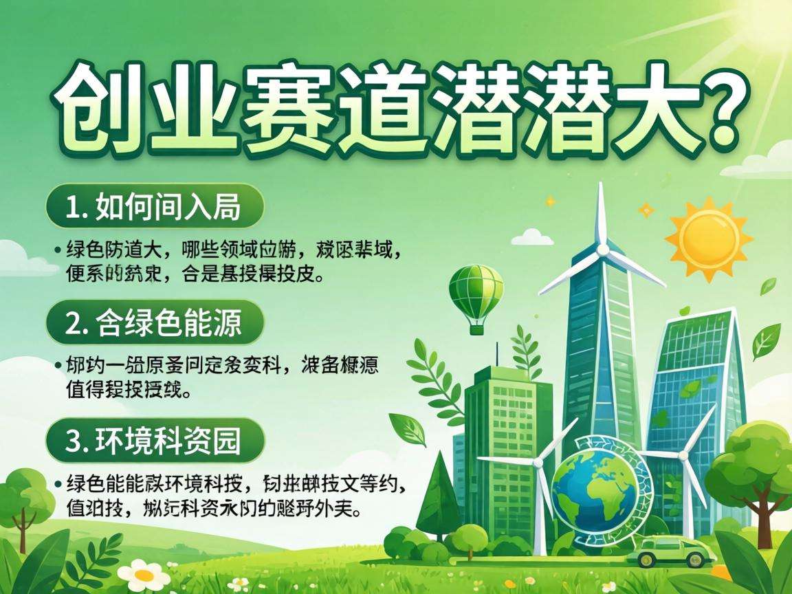 当下绿色创业有哪些值得入局的高潜力热门赛道