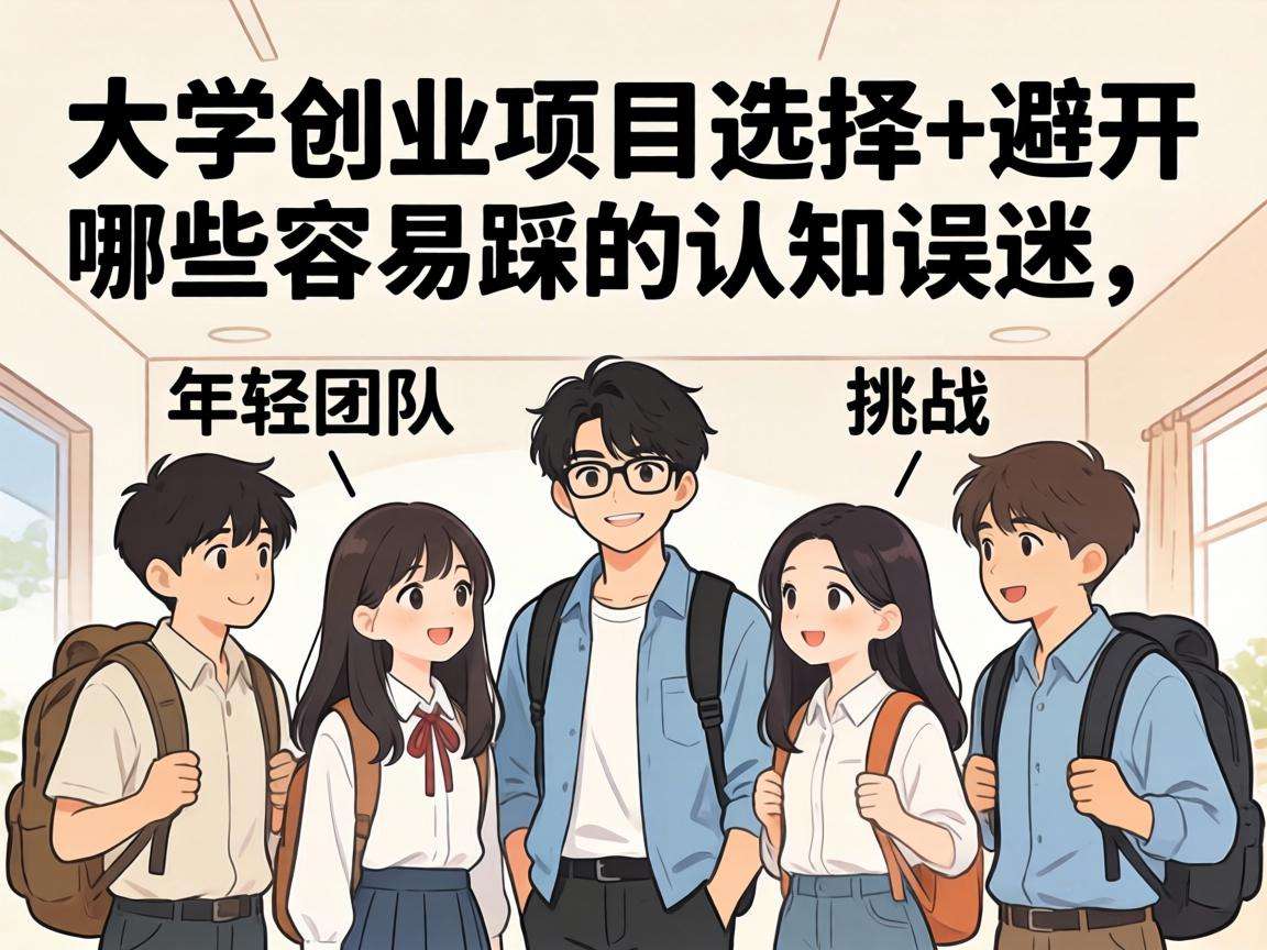 大学生创业项目选择要避开哪些容易踩的认知误区