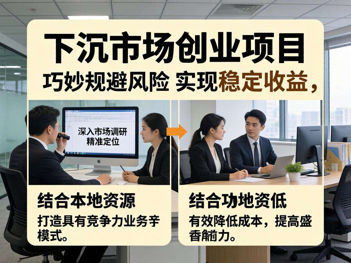 下沉市场创业项目选哪些方向能避开风险拿到实际收益