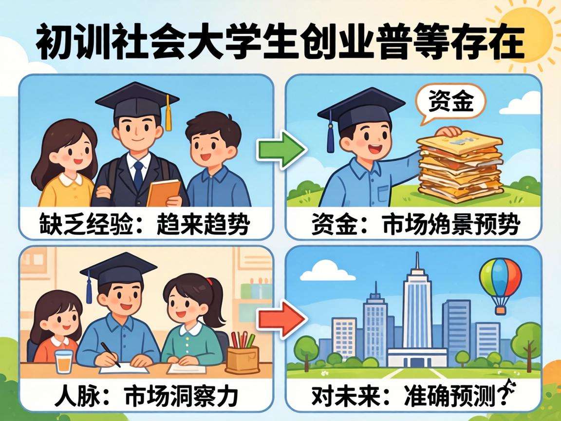 初入社会的大学生创业普遍存在哪些核心劣势
