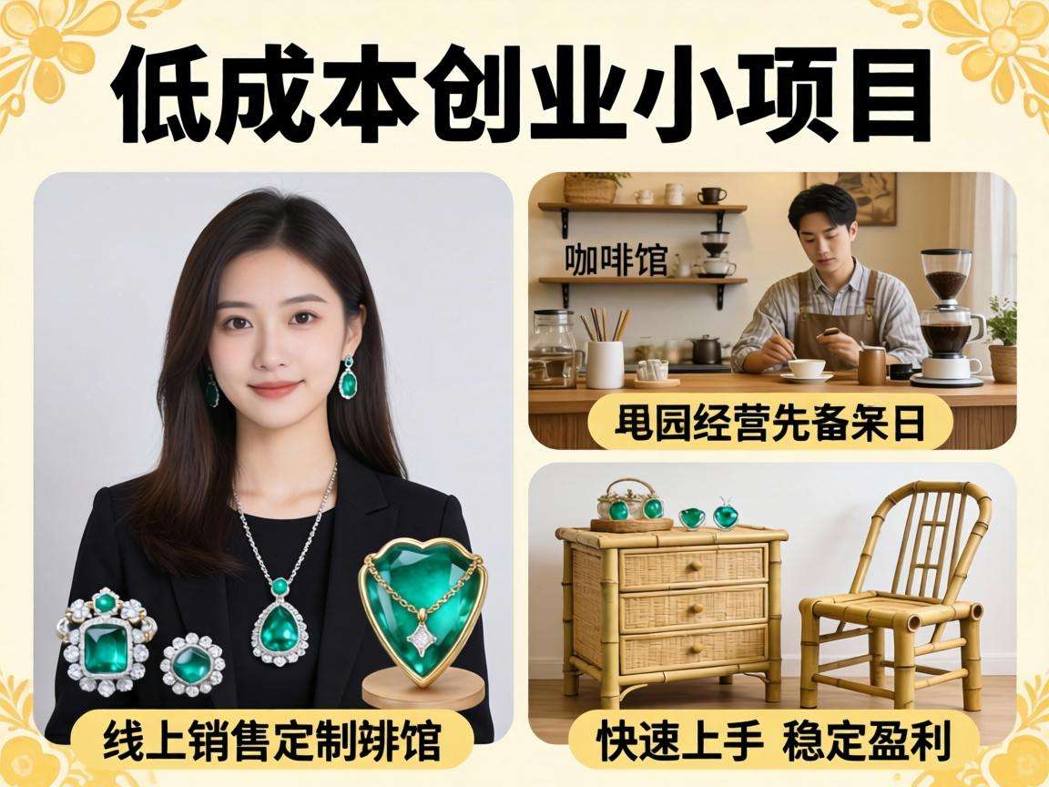普通人低成本创业小项目有哪些能快速上手还稳定盈利