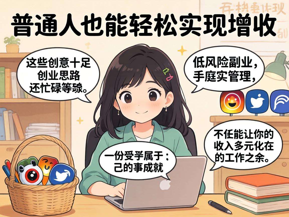 普通人想靠副业增收有哪些可落地的低风险创业思路