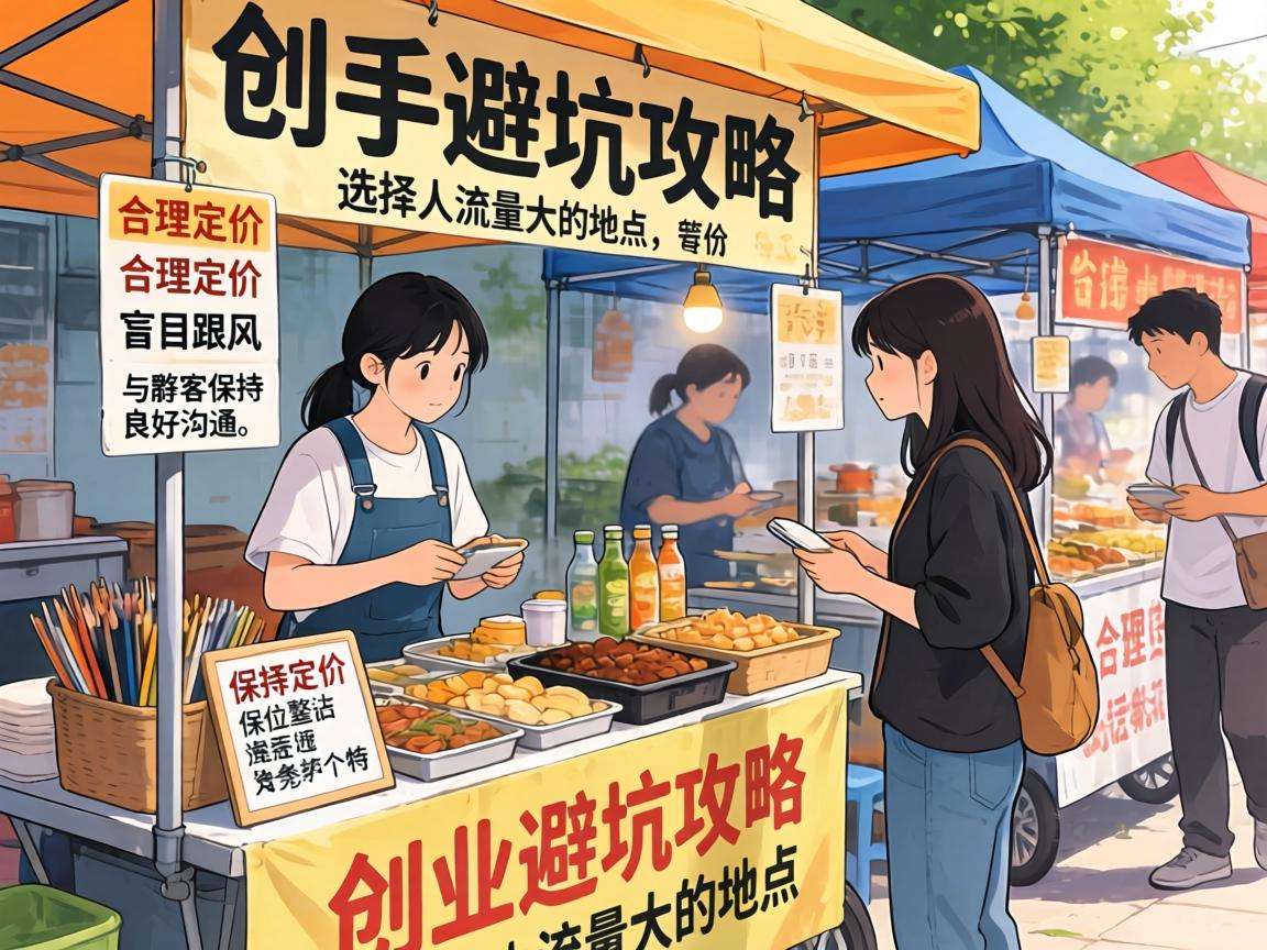 新手摆摊创业都有哪些必须知道的避坑攻略
