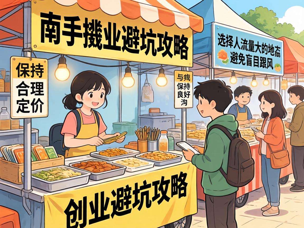 新手摆摊创业都有哪些必须知道的避坑攻略