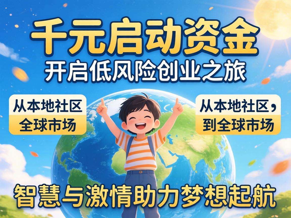 手头只有千元启动资金，能找到哪些靠谱的低风险创业方向