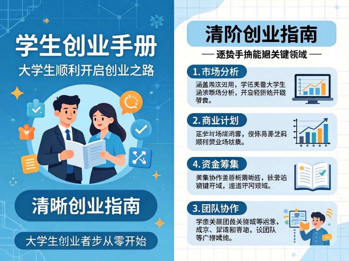 大学生创业手册里有哪些能直接落地的初阶创业指南
