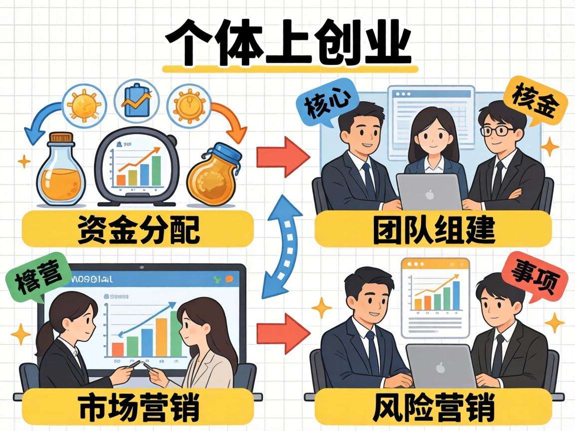 个体户创业各个阶段有哪些核心事项需要重点关注