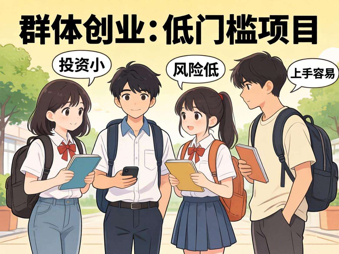 学生群体创业哪些低门槛项目投入小风险低好上手
