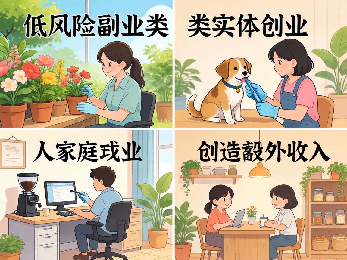 适合普通人做的低风险副业类实体创业项目都有哪些?