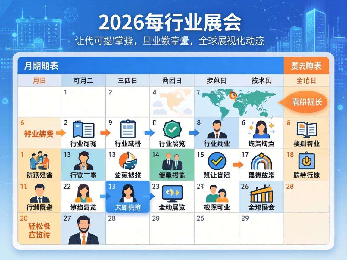 2026各行业展会排期表在哪里可以查询到完整版本