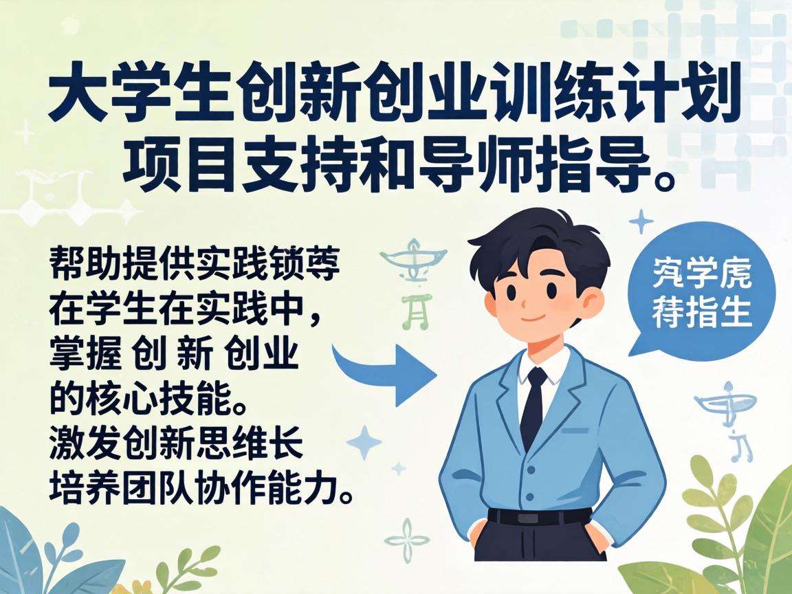 大学生创新创业训练计划能为在校生成长带来哪些核心助力