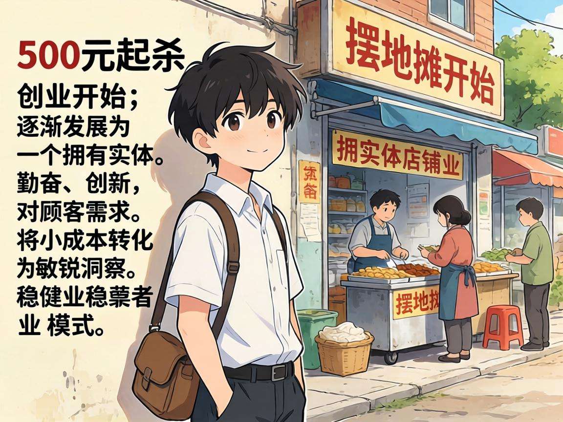 普通人靠500元起步的小成本创业真实案例你知道哪些