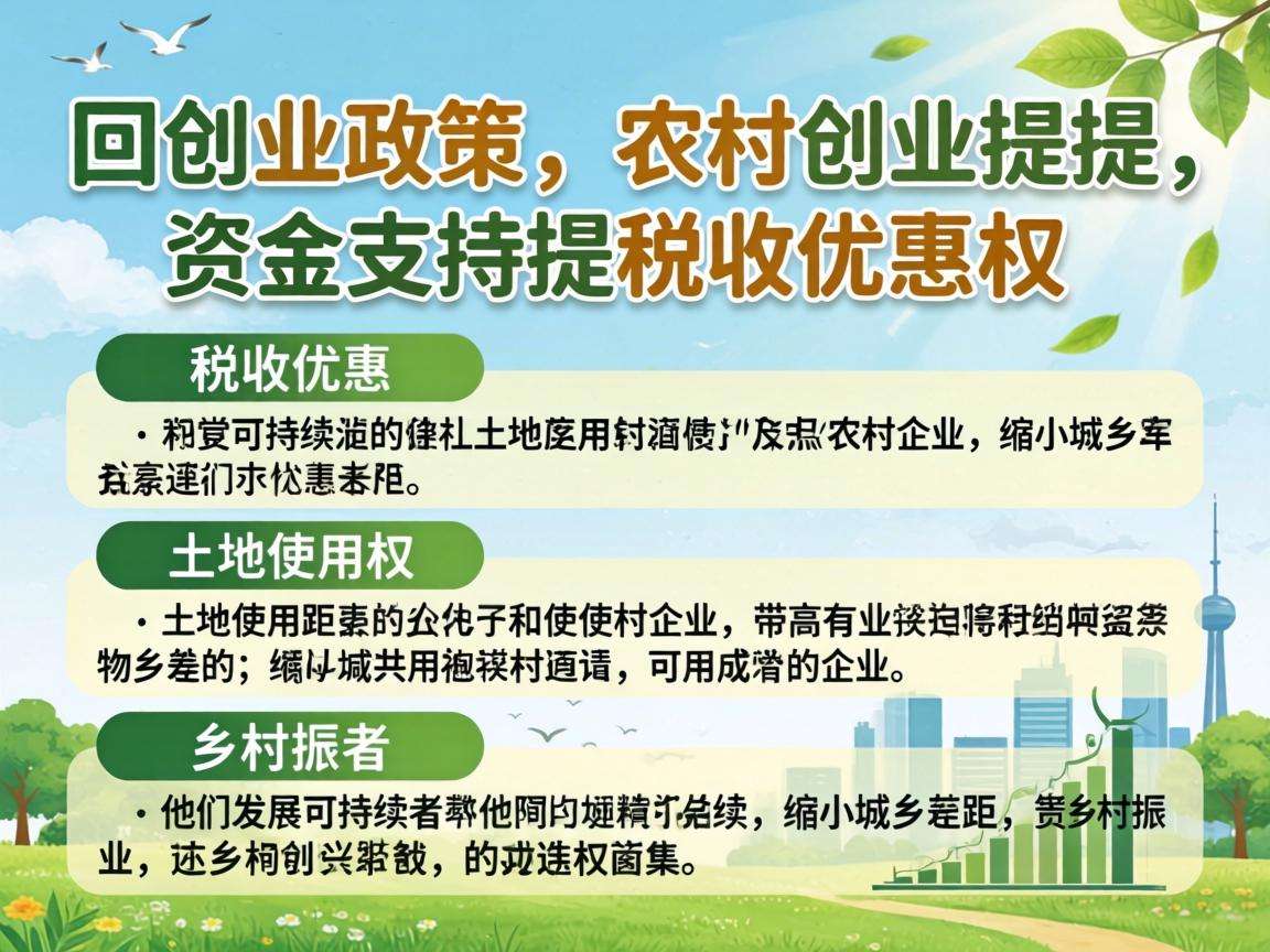 返乡创业政策能为农村创业者提供哪些实打实的扶持帮助