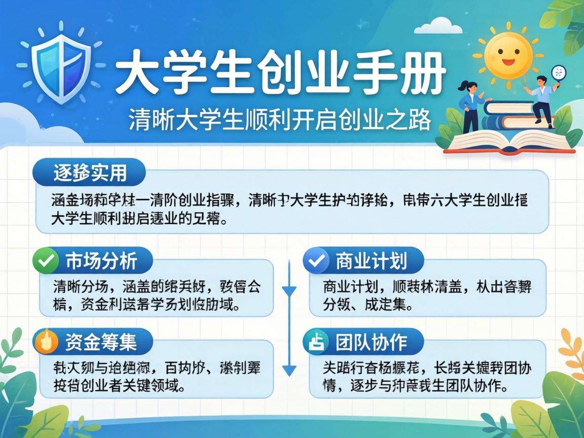 大学生创业手册里有哪些能直接落地的初阶创业指南