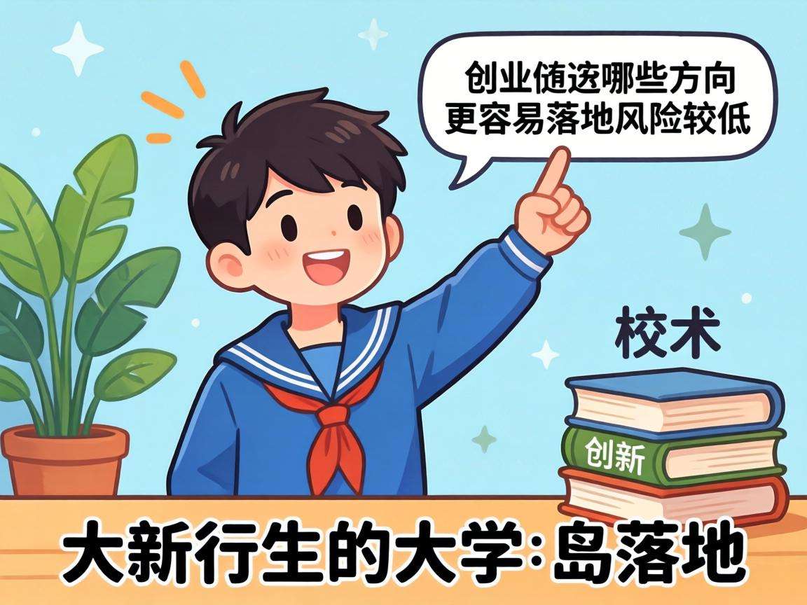 大学生想创业选哪些方向更容易落地且风险较低