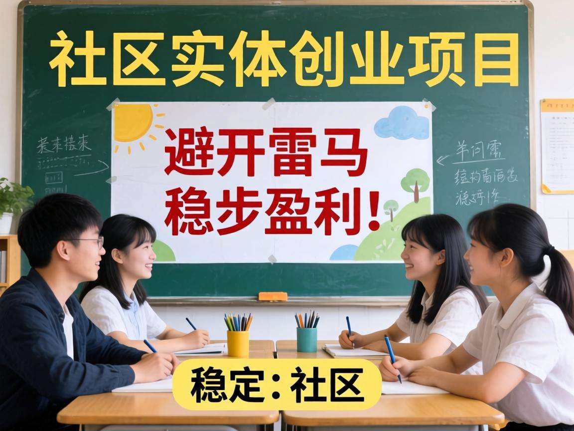 普通人做社区实体创业项目怎么才能避开雷区稳步盈利