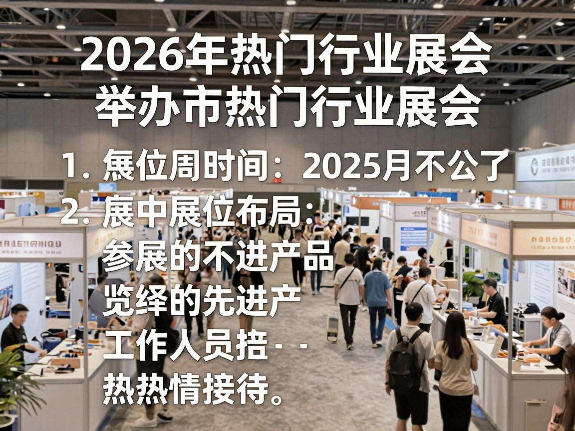 2026年热门行业展会举办时间地点你想要的信息都在这里吗