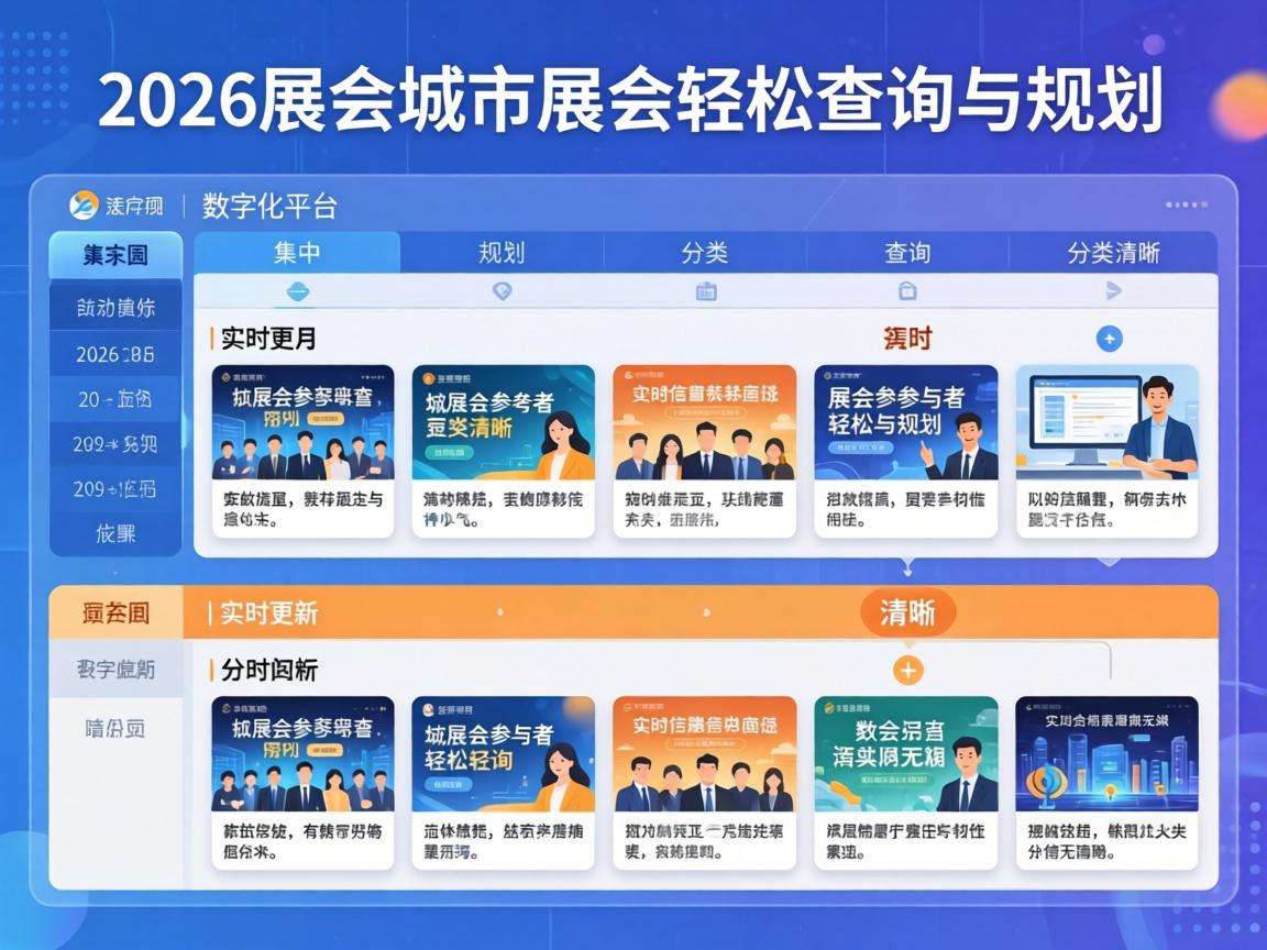 2026年各城市展会排期该怎么提前查询整理更准确？