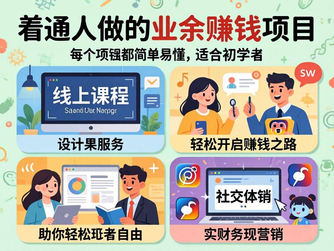适合普通人做的业余赚钱项目有哪些值得尝试