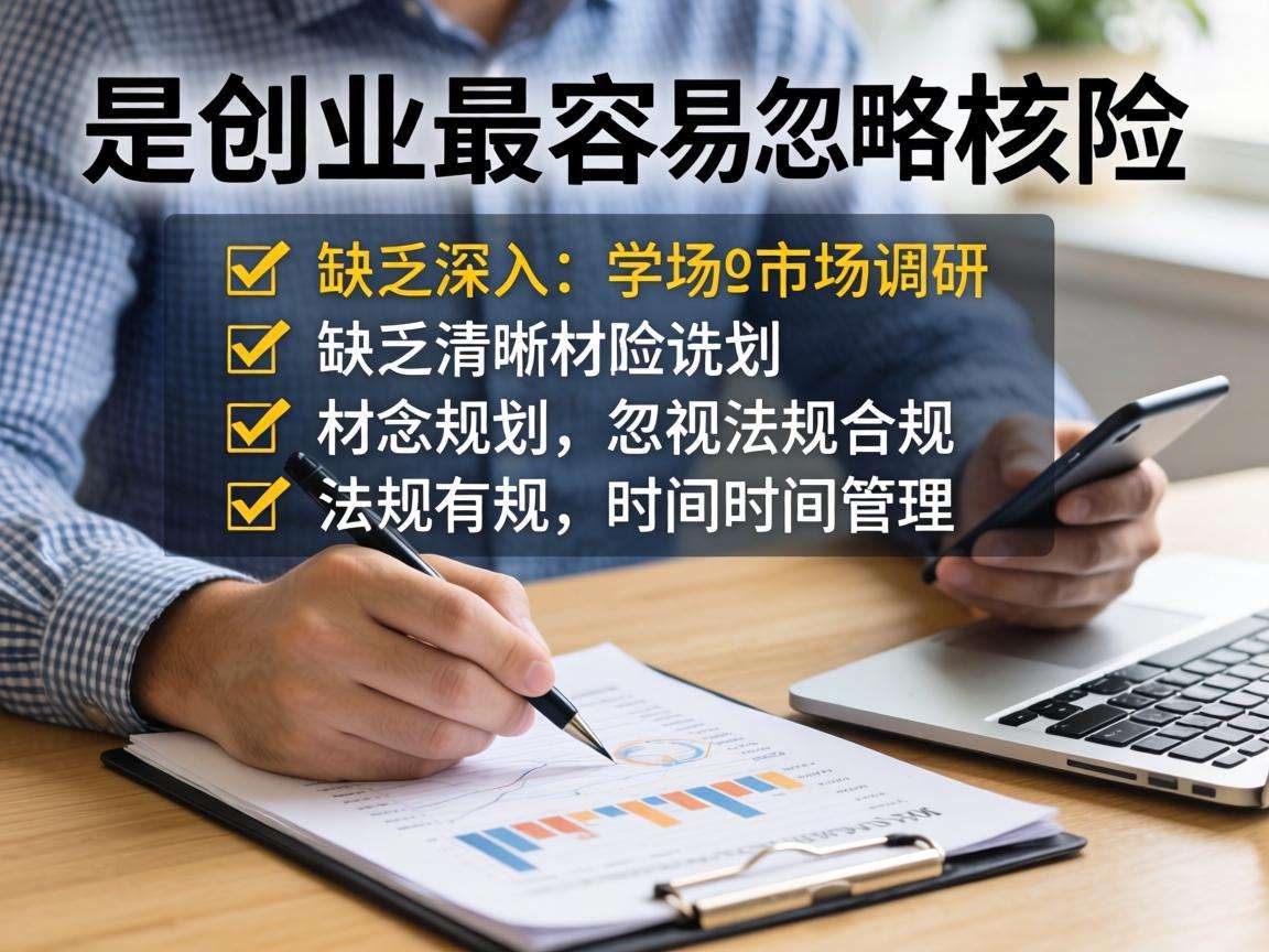 普通人首次创业最容易忽略的核心风险有哪些