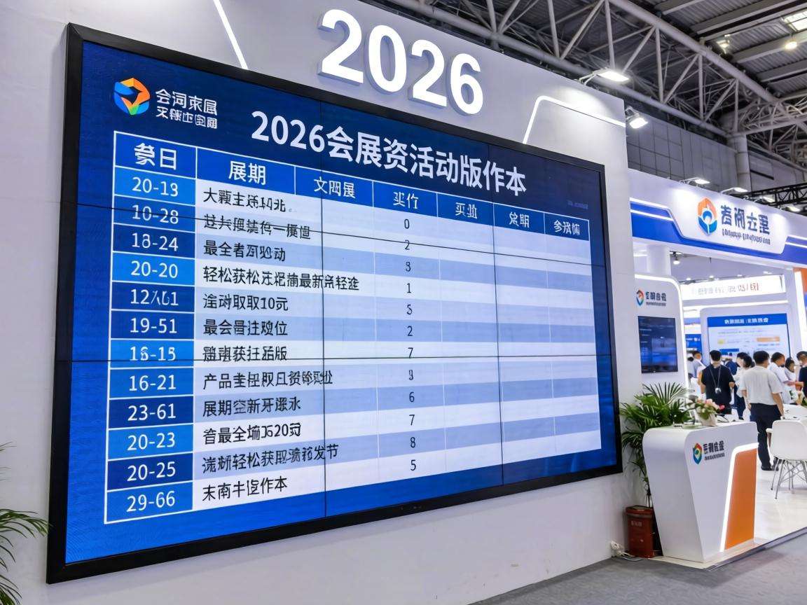 2026年会展活动排期表在哪里可以查到最新最全版本