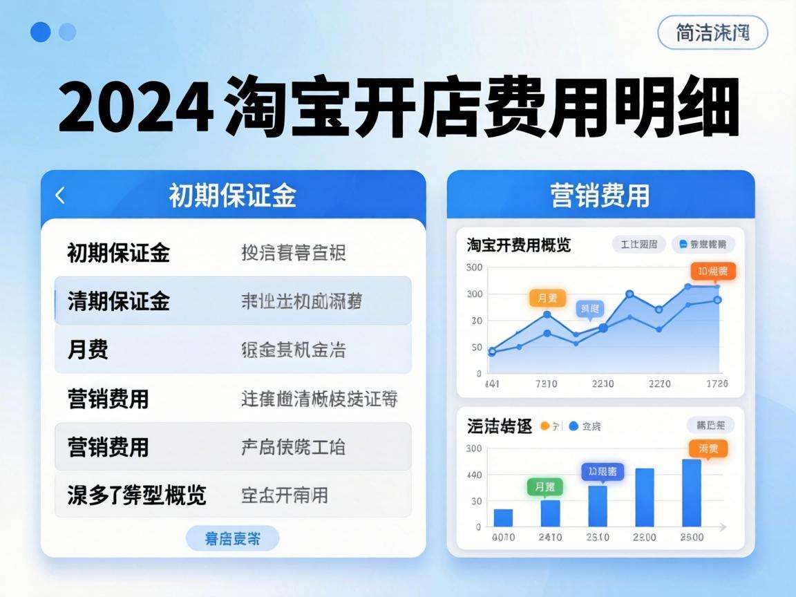 2024淘宝开店要花多少钱完整费用明细都在这