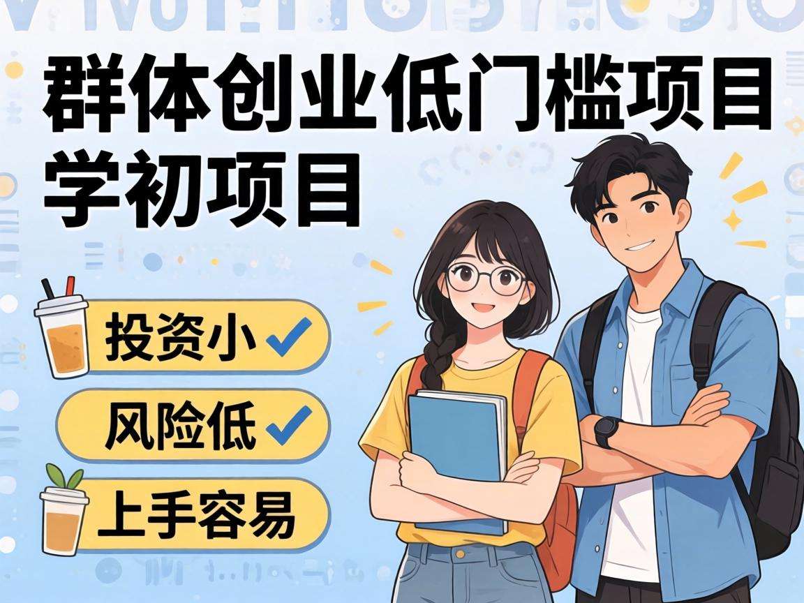 学生群体创业哪些低门槛项目投入小风险低好上手
