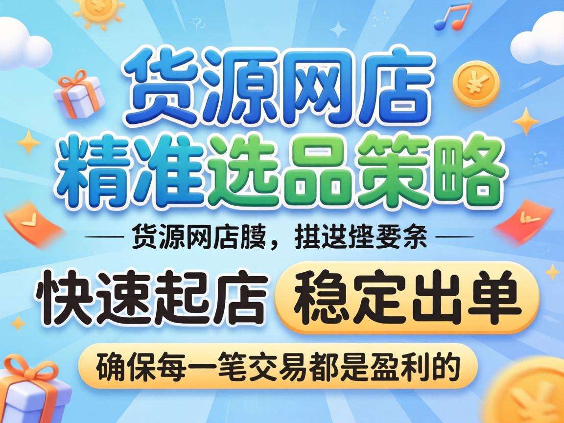 做无货源网店怎么选品才能快速起店稳定出单