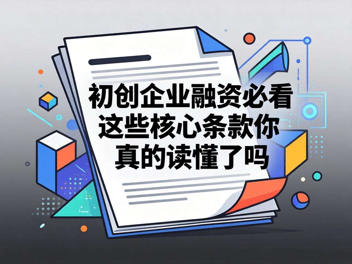 初创企业融资必看这些核心条款你真的读懂了吗
