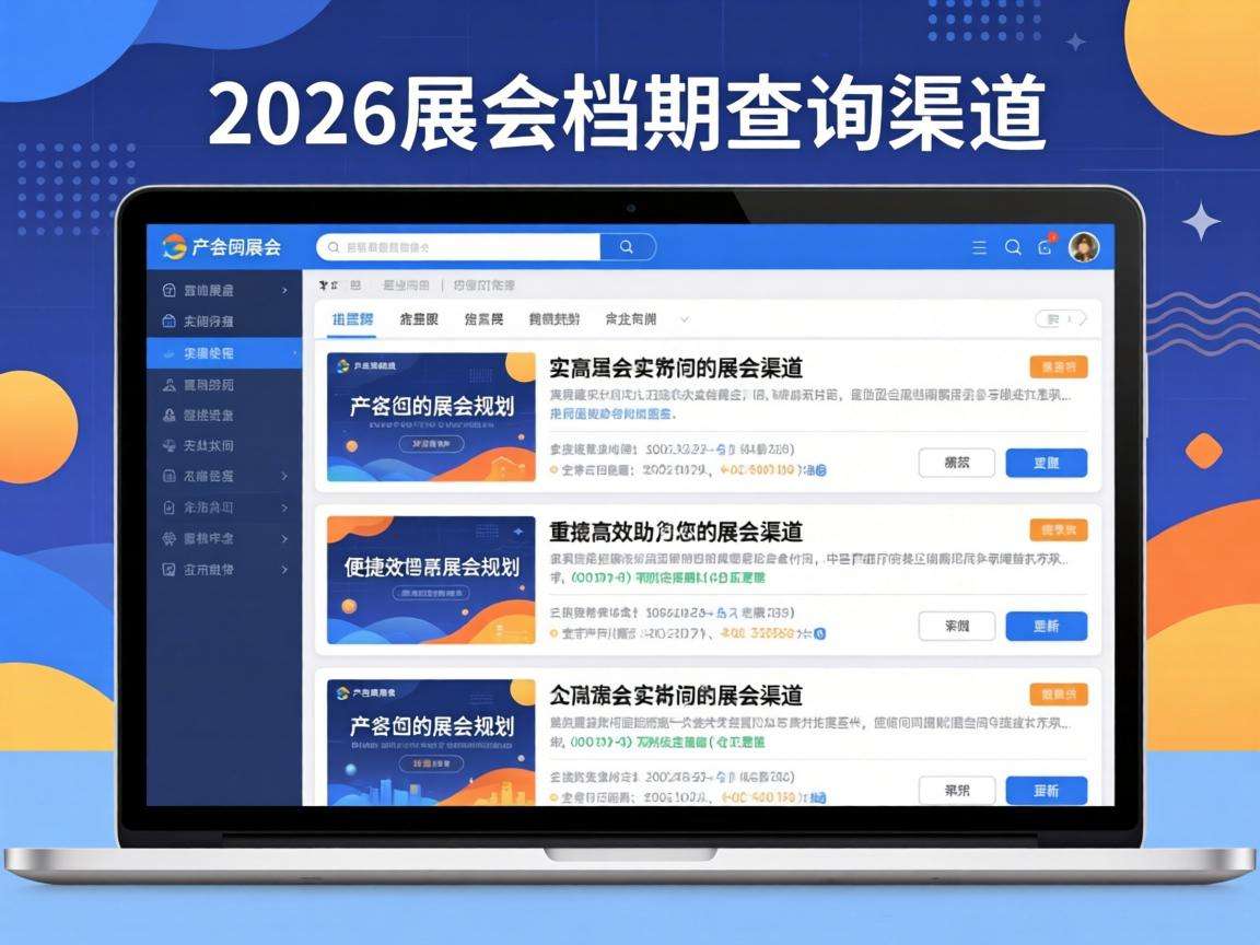 想查2026年展会档期有哪些实用高效的查询渠道？