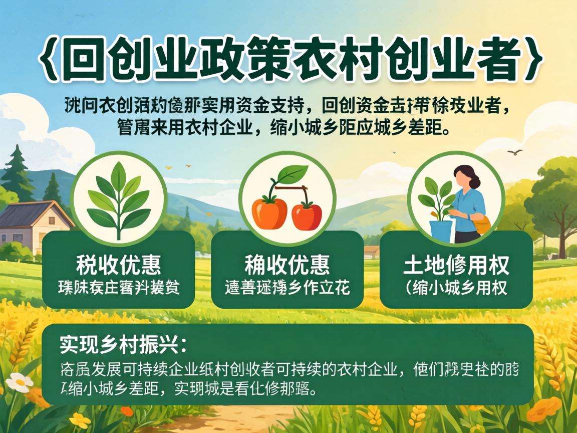 返乡创业政策能为农村创业者提供哪些实打实的扶持帮助