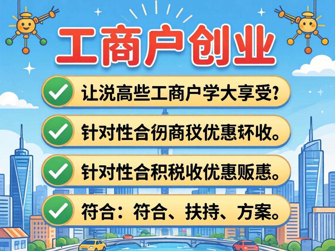 个体工商户创业能享受哪些针对性的税收优惠政策