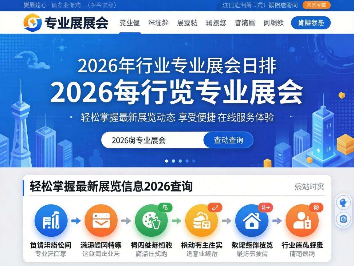 2026年各行业专业展会日程安排要去哪里查询