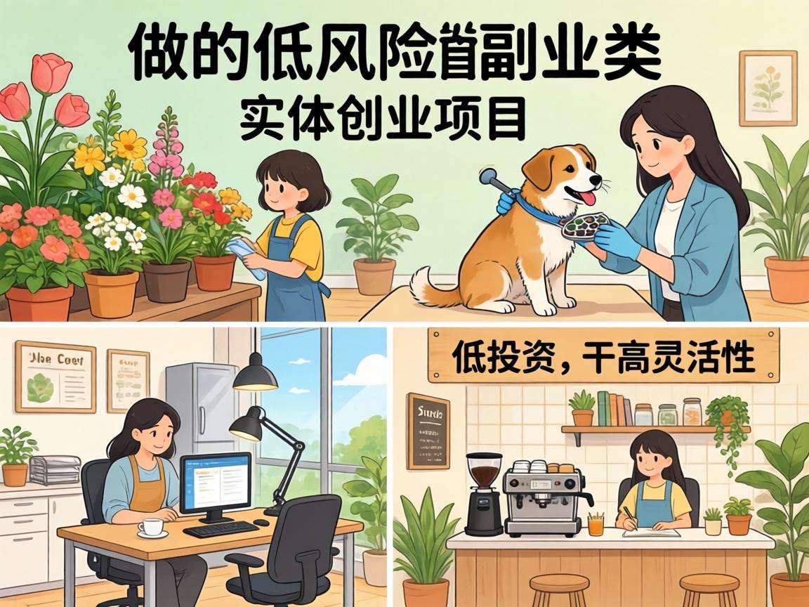 适合普通人做的低风险副业类实体创业项目都有哪些?