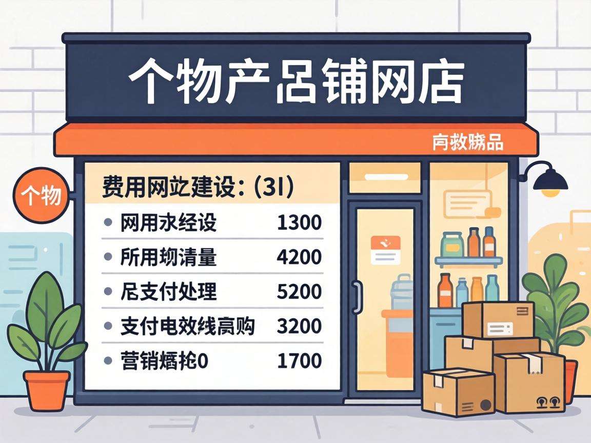 个人开网店需要花多少钱详细成本明细都有哪些